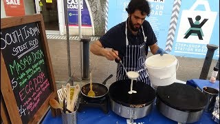 South Indian Street Food Masala and Egg Dosas with Sambar amp Coconut Chutney by quotDosa Daysquot London [upl. by Annet]