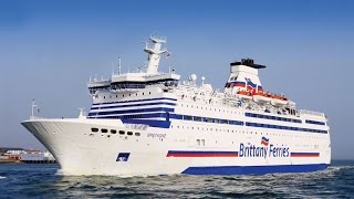 Journée croisière à bord du ferry quotBretagnequot Brittany Ferries [upl. by Neirda]