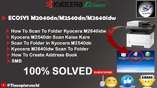 Kyocera 2640idw Printer Scan To Folder Setup Scan to PC setup using Kyocera 2640idw  Scan To PC [upl. by Brunn]