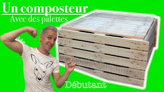 Un composteur avec des palettes facile et rapide [upl. by Ainoloppa]