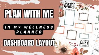 Plan With me Wellness Happy Planner Dashboard Layout [upl. by Maice]