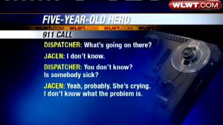 5YearOld Calls 911 Saves Moms Life [upl. by Arral]