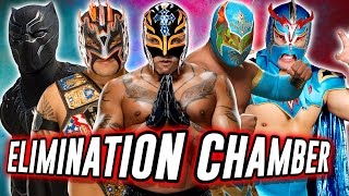 Rey Mysterio VS Kalisto VS Lince Dorado VS Black Panther VS Sin Cara VS Ultimo Dragon WWE 2K17 [upl. by Burnside]