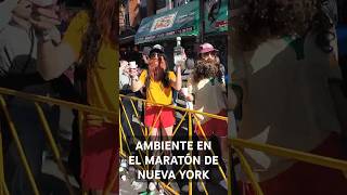 INCREÍBLE AMBIENTE DEL MARATON DE NUEVA YORK tcsnycmarathon nycmarathon running corredores run [upl. by Fadil667]