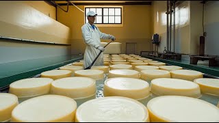 Italian Parmesan Cheese Is Made This Way  1000 A Wheel Inside The Factory [upl. by Eceirehs]