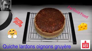 Quiche aux oignons lardons gruyère [upl. by Okihcas]