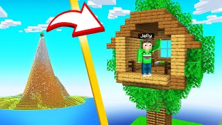 I Moved To A SECRET TREE HOUSE In Squid Island Minecraft Survival [upl. by Yffub]