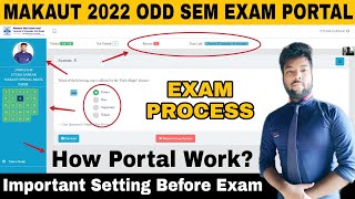 MAKAUT ODD SEM Online Examination Process Step By Step  Important Setting Before Exam  Full Setup [upl. by Aikmat]