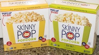 Skinny Pop Popcorn Butter and Sea Salt Review [upl. by Sianna]