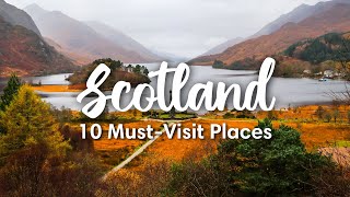 SCOTLAND TRAVEL 2023  10 Beautiful Places To Visit In Scotland  Itinerary Suggestions [upl. by Ami]