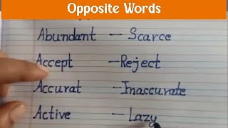 Opposite words  opposite words in English oppositewords oppositewordsinenglish [upl. by Glynda567]