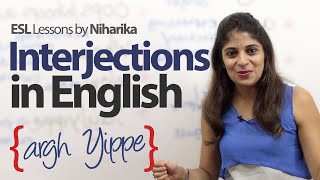 Using Interjections in English – Free English Lesson [upl. by Eiramannod]