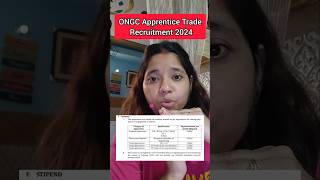 ONGC Apprentice Trade Recruitment 2024 [upl. by Alih]