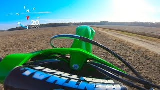 2023 Kx450F Launch Control OFF And ON First Time [upl. by Zoa]