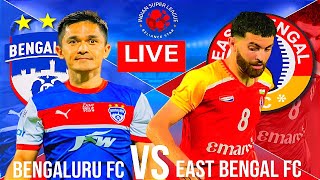 BENGALURU VS EAST BENGAL 🔥 INDIAN SUPER LEAGUE MATCH DAY 🔥 LIVE MATCH TODAY 🔥 PES 2021 [upl. by Whitebook]