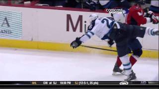 Dmitry Orlov hipchecks Blake Wheeler HD [upl. by Brindle212]