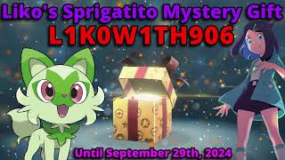 Likos Sprigatito Mystery Gift [upl. by Rimola]