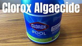 Clorox Pool amp Spa Algaecide amp Clarifier [upl. by Nylrak]