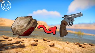 trading a rock for a gun in rust [upl. by Tehr]