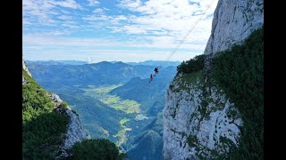 Donnerkogel  Himmelsleiter Klettersteig Austria 2021  Osmo Action DJI Mavic Pro  Hiking  4K [upl. by Hartzell]