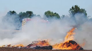 Über 100 Feuerwehrkräfte bekämpfen Flächenbrand bei Twistringen [upl. by Utta]