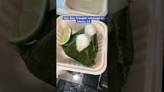 Mini Review Oori Rice Triangles in Albany CA food onigiri [upl. by Erodoeht]