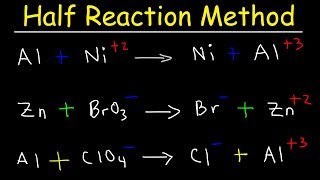 Half Reaction Method Balancing Redox Reactions In Basic amp Acidic Solution Chemistry [upl. by Ecinehs723]