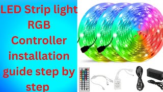 LED Strip light RGB Controller instructions guide step by steprgelectronicworld [upl. by Ahsenac]