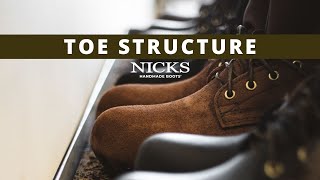 Toe Structure  Nicks Handmade Boots [upl. by Colton323]