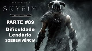 The Elder Scrolls V Skyrim SEdition  Parte 89  O Retorno Das Trevas Sobrevivência  Lendário [upl. by Shuman]