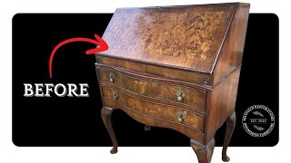 Bold Furniture MAKEOVER of a Vintage Writing Bureau [upl. by Bunow30]