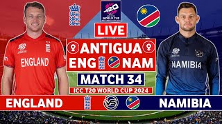 England vs Namibia Live Match  ENG vs NAM Live Match Today  ICC T20 World Cup 2024 Live Match [upl. by Lyndsey]