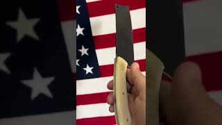 D2 steel Cleaver knife Bone handle with Laser printing [upl. by Htiduy353]