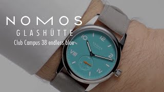 First Look at the Nomos Glashütte Club Campus 38 endless blue [upl. by Garnet581]