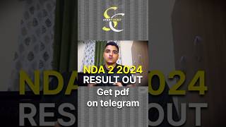 NDA 2 2024 Result out 😱 by UPSC  How to check NDA 2 2024 Result ✅️ nda result [upl. by Neelyahs]