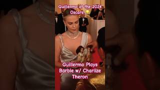 Charlize Theron plays Barbie w Guillermo  the Oscars shorts oscars2024 guillermo charlizetheron [upl. by Lombardo]