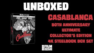 UNBOXED  Casablanca  80th Anniversary Ultimate Collectors Edition Steelbook Box Set [upl. by Helli]