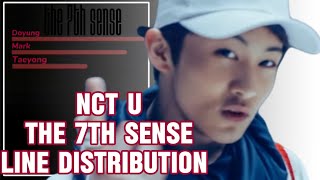 nct u The 7th sense line distribution [upl. by Lilllie]