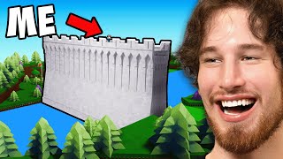 Building The LARGEST CASTLE in Roblox Build a Boat [upl. by Hubble]