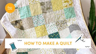 Ultimate Beginners guide to making a Quilt  Step by step tutorial [upl. by Leonardo]