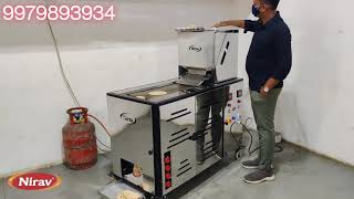 SMALL AUTOMATIC ROTI MACHINE ROTI MAKER MACHINE AUTOMATIC CHAPATI MAKING MACHINE NIRAV ROTI MAKER [upl. by Anelec]