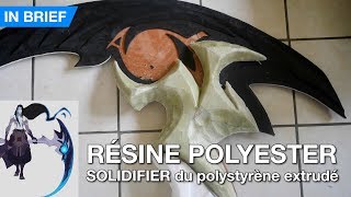 EN BREF  Stratification  résine polyester sur polystyrène extrudé [upl. by Lissie]