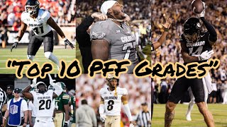 COLORADO FOOTBALL RANKED NATIONALLY IN MULTIPLE CATEGORIES TOP 10 PFF GRADES vs TEXAS TECH [upl. by Mharg984]