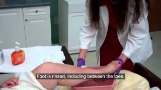 CNA ESSENTIAL SKILLS  Foot Care 637 [upl. by Portingale]