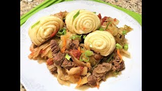 ШТРУДЛИ с Мясом и Капустой  блюдо поволжских немцев Конкурс Shtrudli with meat and cabbage [upl. by Tterrag519]