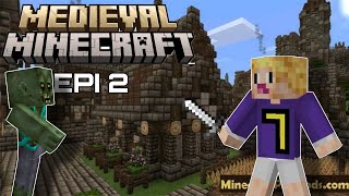 EPI 2  Medieval Craft  Tô Fazendo um Castelo Falta pouco prós 80 ajuda aí [upl. by Enivid]