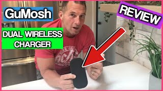 GuMosh Dual Wireless Charger 5 Coils No Sweet Spot Charging Fast Wireless Charging Pad Qi Charging [upl. by Leelaj]