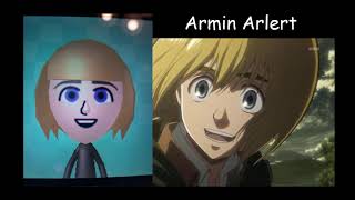 Attack on Titan Characters as Miis [upl. by Bertilla648]