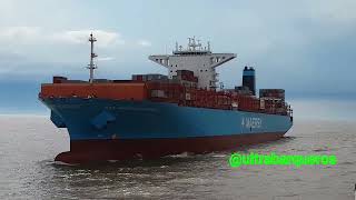 PostPanamax ContainerShip quotSAN AUGUSTIN MAERSKquot OilTankerShip quotJULIO Aquot PuntaIndioChannel ARG [upl. by Daphna]