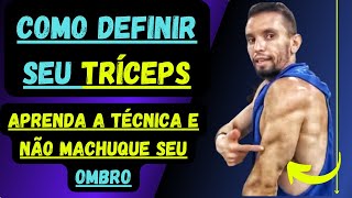 COMO DEFINIR O TRÍCEPS APRENDA A TÉCNICA CORRETA DO EXERCÍCIO  NENHUMA ACADEMIA TE ENSINA [upl. by Aicenav]